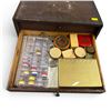 Image 3 : Vintage Watchmakers 16 Drawer Countertop Parts Cabinet and Contents - Cogs. Springs, watch faces and
