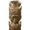 Image 2 : Hand Carved Balinese Deity Wood Wall Sculpture - 7" wide x 42" tall