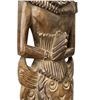 Image 3 : Hand Carved Balinese Deity Wood Wall Sculpture - 7" wide x 42" tall