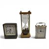 Image 1 : 2 Vintage Alarm Clocks & 6" Hour Glass