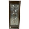 Image 2 : New in Box Bulova C3733 "Maritime" Wall Clock/Weather Station - 2" D x 6" W x 16" Tall