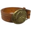 Image 3 : Group of 5 Leather Belts with Buckles - Variety of Designs and Sizes