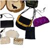 Image 3 : Large Wicker Box with Assorted Purses, Wallets and Clothing - Preowned