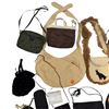 Image 5 : Large Wicker Box with Assorted Purses, Wallets and Clothing - Preowned