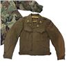 Image 2 : Camo Jacket & Vintage Green Wool US Ike Field Jacket with Brass US and Infantry Buttons