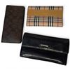 Image 1 : 3 Designer Logo Wallets - Coach, Burberry and a Leather Fion - Preowned