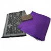 Image 1 : Zippered Wallet, 1 Purple Pashmina & 1 Black/Grey Scarf - All with Louis Vuitton Logo - Preowned