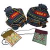 Image 2 : 2 New Woven Cloth Bucket Bags & 2 New Embroidered Cross Body Bags