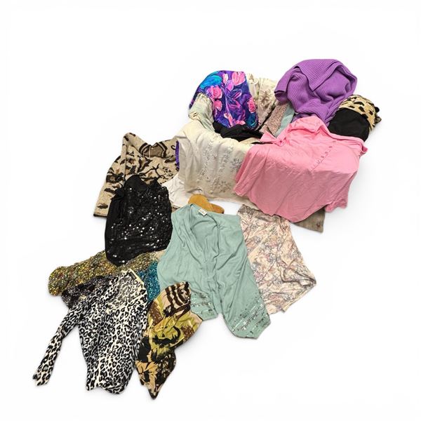 Large Tote of Assorted Preowned Clothing