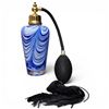Image 1 : Blue Swirl Art Glass Perfume Atomizer - 6" Tall