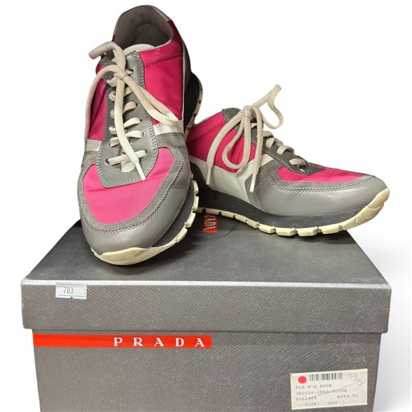 Ladies Prada Runners in Box - Size 38 - Gently Worn