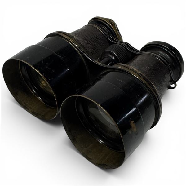 Antique French Military Binoculars Early 1900s with Damage