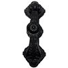 Image 2 : Black Powder Coated Decorative Front Door Artisan Made Antique Knocker