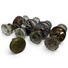 Image 2 : Collection of Vintage Door Knobs Victorian Glass, Brass & Rare Green-Painted Brass Knob