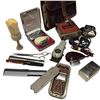 Image 3 : Large Lot of Vintage & Antique Men's Grooming Items: Combs, Scissors, Brush, Razor Sharpener & More