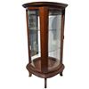 Image 3 : Small Tabletop Curio Cabinet Wood and Glass Construction Four Footed 22.75x11x11"