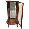 Image 4 : Small Tabletop Curio Cabinet Wood and Glass Construction Four Footed 22.75x11x11"