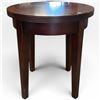 Image 1 : Round Wood Side Table 21x20x20"