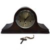 Image 1 : Wood Camelback Mantle Clock Circa 1925