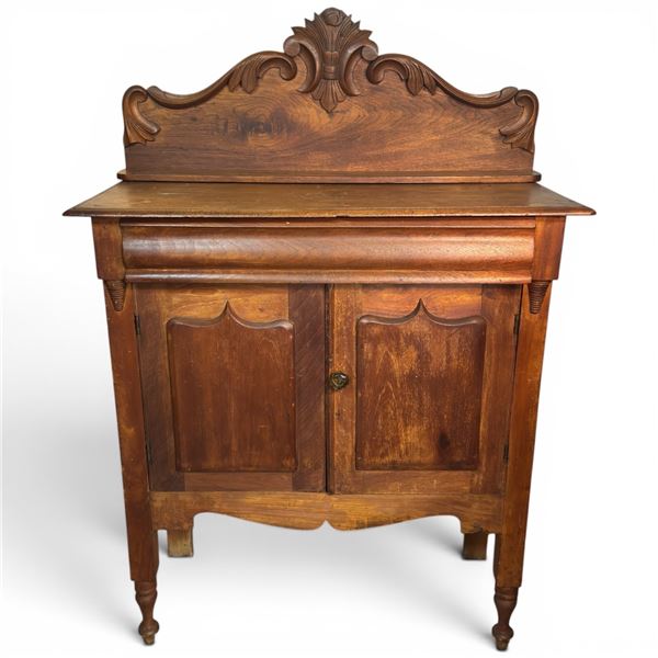 Early 20th Century Ventilated Wood Pie Safe Sideboard 38x17x36"