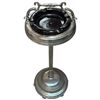 Image 2 : Mid Century Floor Standing Metal Ashtray Total Height is 28"