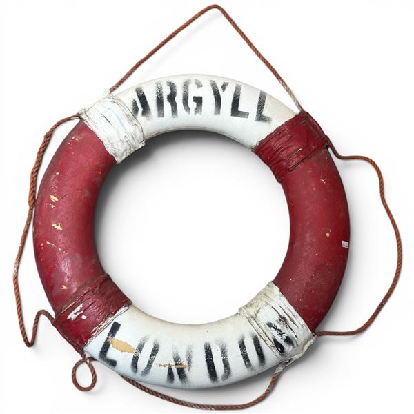 Argyll London Life Preserver Ring Movie Prop