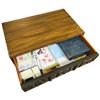 Image 3 : Carved Wood Chest of Drawers with 3 Drawers Includes Greeting Cards Collection