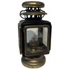Image 4 : Brass Curios; Pestle 7.5", Small Kerosene Carriage Lantern &Industrial Brass Picture Frame