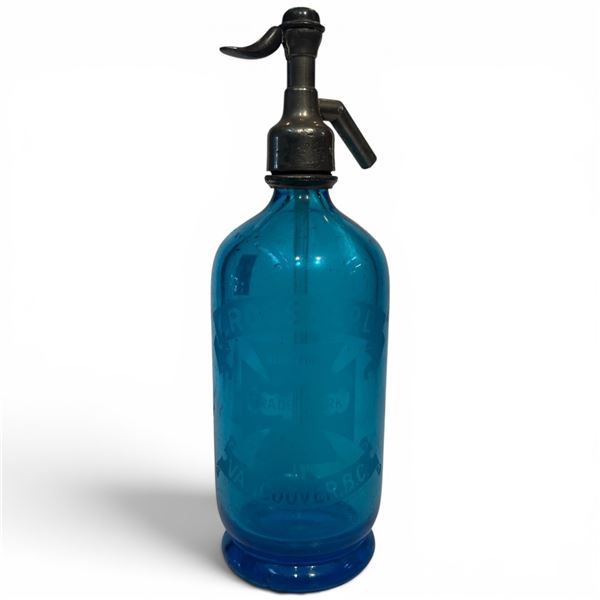 Vintage Cross & Co. Vancouver BC Seltzer Bottle