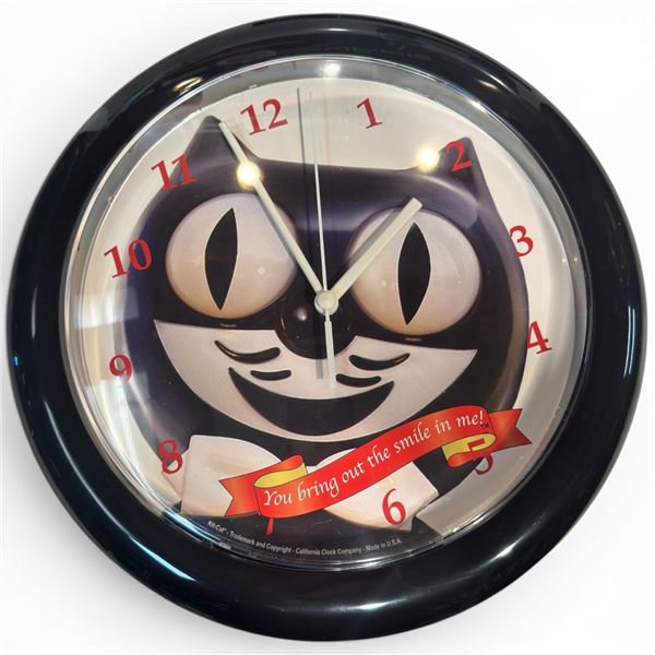 Kit-Kat Cat Wall Clock You Bring Out the Smile in Me California Clock Company