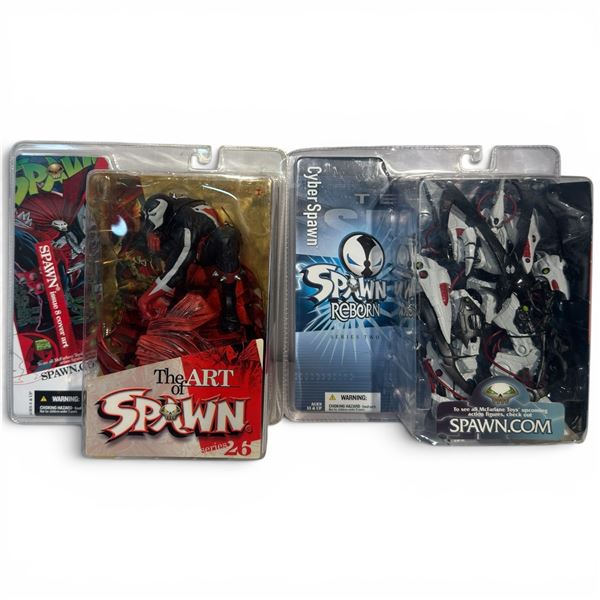 Spawn Reborn Cypher Spawn Action Figure and the Art of Spawn Series 26 Issue 8 Cover Art