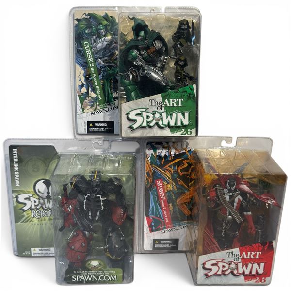 Art of Spawn Curse 2 & Issue 7 Figures Spawn Reborn Interlink Spawn Figures New in Box