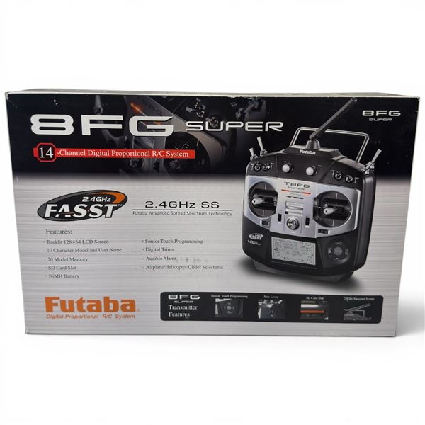 Futaba 8FG Super 2.4GHz 14-Channel Transmitter FUTK8010 Airplane Mode 2 New in Box