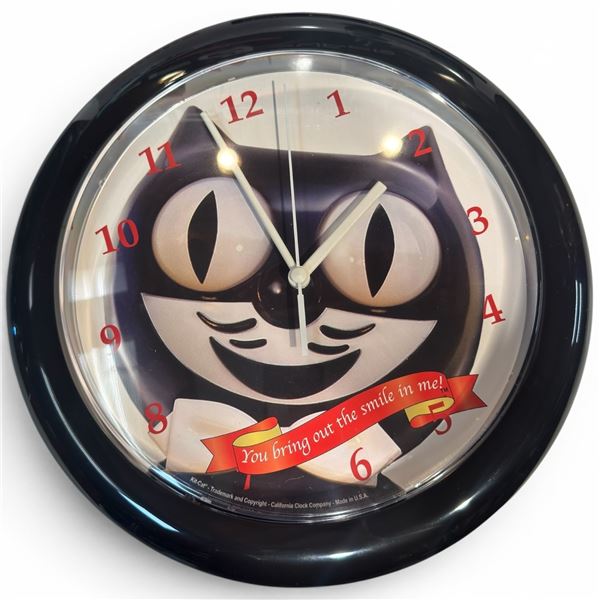Kit-Kat Cat Wall Clock You Bring Out the Smile in Me California Clock Company