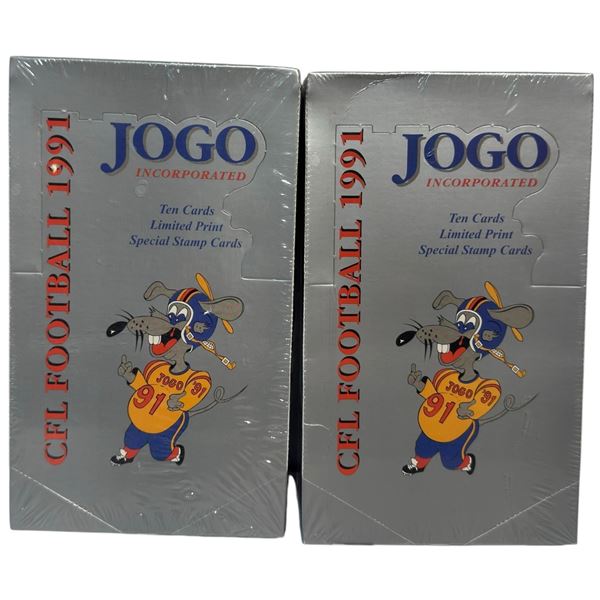 2 Unopened Boxes Jogo Incorporated 1991 CFL Football Trading Cards