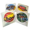 Image 1 : 4x Kelley Mouse Studios 1973 Hot Rod Car Transfer on Canvas by Alton Kelley & Stanley Mouse
