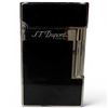 Image 2 : New - S.T. Dupont Paris - Silver-Tone Black Lacquer Lighter -  Made in France - Ligne 2 - Big Logo -