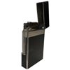 Image 6 : New - S.T. Dupont Paris - Silver-Tone Black Lacquer Lighter -  Made in France - Ligne 2 - Big Logo -