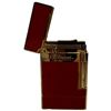 Image 1 : New - S.T. Dupont Paris - Gold-Tone Vertical Line Lighter - Made in France - Ligne 2 - Big Logo - No
