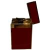 Image 3 : New - S.T. Dupont Paris - Gold-Tone Vertical Line Lighter - Made in France - Ligne 2 - Big Logo - No