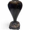 Image 4 : Tiffany Style Stained Glass Lamp with Metal and Quartz Composite Base (30" tall with 24" diameter sh