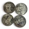 Image 1 : 4 x 1958 Canadian Silver Dollars - 80% Silver BC Centennial "Death Dollars" - Circulated -  One coin