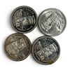 Image 2 : 4 x 1958 Canadian Silver Dollars - 80% Silver BC Centennial "Death Dollars" - Circulated -  One coin