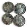 Image 1 : 4 x 1958 Canadian Silver Dollars - 80% Silver BC Centennial "Death Dollars" - Circulated -  One coin