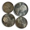Image 2 : Group of 4 Canadian 80% Silver Coins  (2 x 1966 Silver Dollars, 1 x 1965 Fifty Cent & 1 x 1966 Fifty