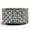 Image 1 : 14K Gold and Pave Set Diamond Ring - Size 7 - Band is 9.8mm wide - Total Weigh: 9 grams