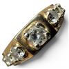 Image 1 : 14K Gold and Diamond Ring - 7 Diamonds - Size 9.5 - Band is 5.4mm wide - Total Weigh: 5.8 grams