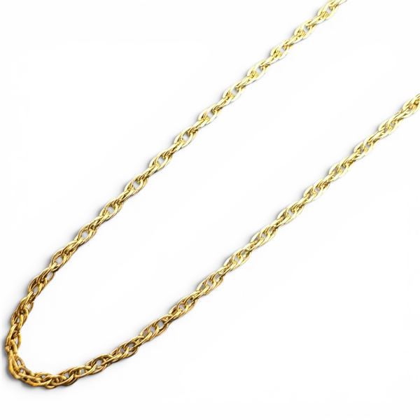 10K Gold Fine 16" Chain - Total weight: 1 gram