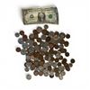 Image 1 : 15 Oz. Bag of Canadian Pennies and American Coins - Some Vintage