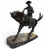 Image 2 : Bronze Bronco Buster Sculpture with Dark Patina